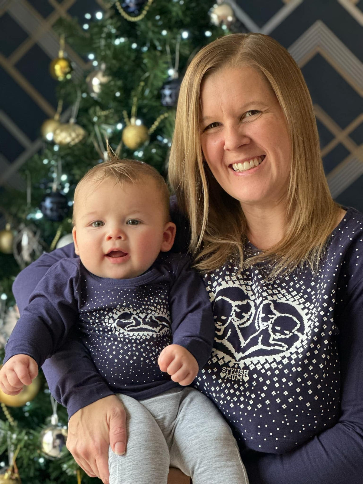 Blue Heart Breastfeeding Top