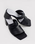 Handmade Black Leather Strappy Sandals