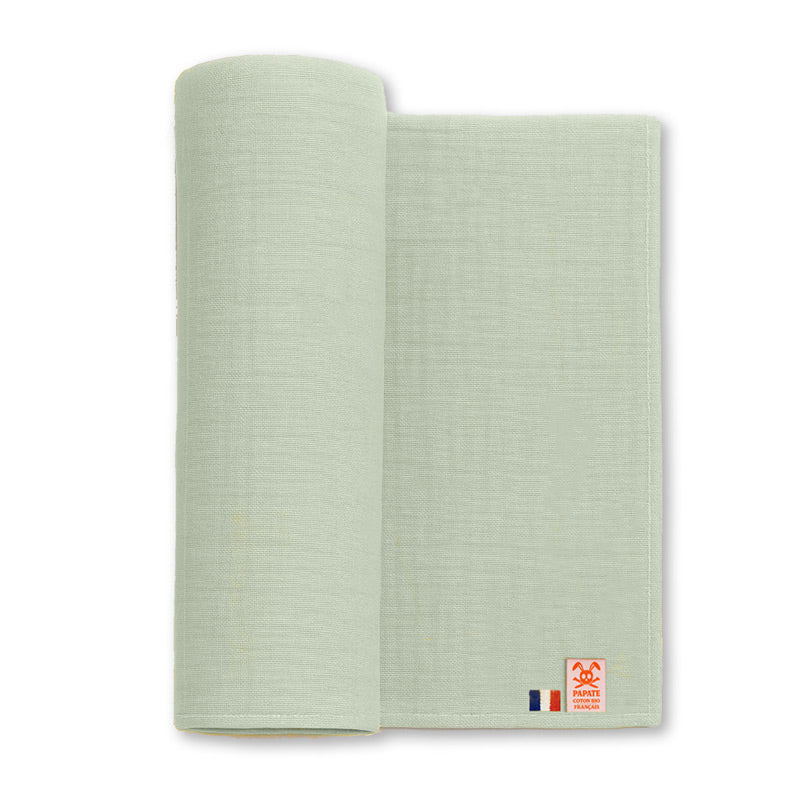 maxi lange vert en coton bio papate