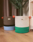 Maximalism Inspired Handmade Woven Laundry Storage Baskets-0