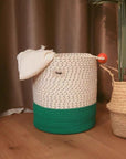 Maximalism Inspired Handmade Woven Laundry Storage Baskets-5