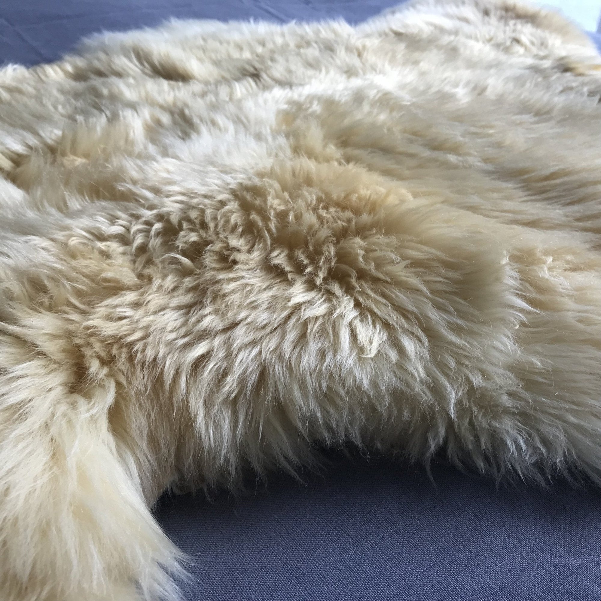 Premium natural baby sheepskin, hypoallergenic and therapeutic, 100% vegetable tanned, long fur, medical grade, sustainable luxury by Wildash London at brixbailey.com