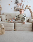 Medium Modular Sofa for Kids - Slimcord Lime