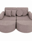Medium Modular Sofa for Kids - Slimcord Taupe Plus