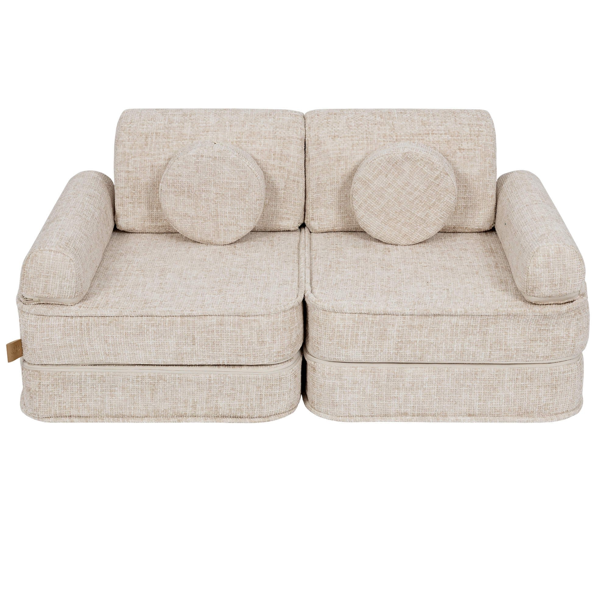 Medium Modular Sofa for Kids in Marshmallow Beige