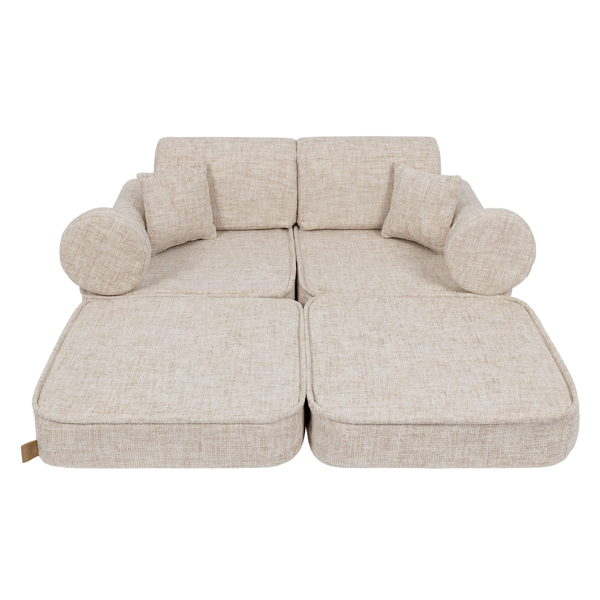 Medium Modular Sofa for Kids in Marshmallow Beige