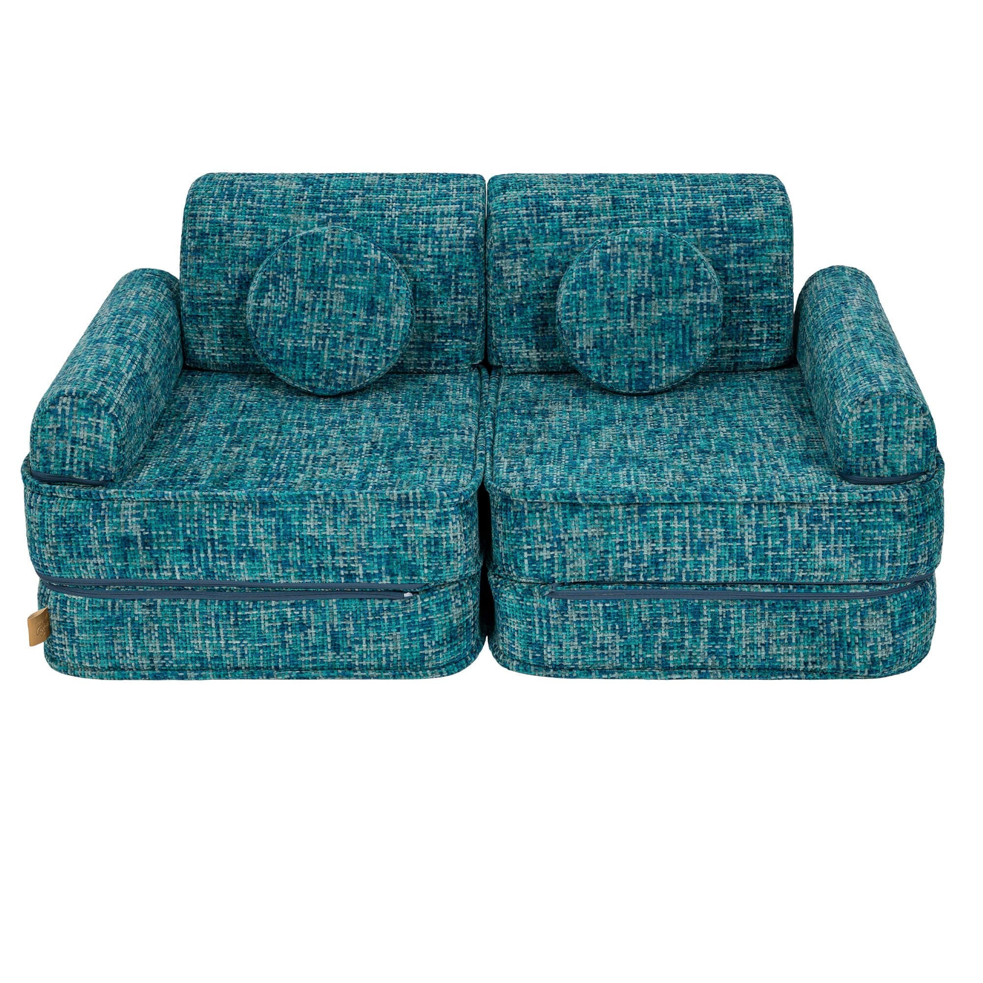 Medium Modular Kids Sofa in Lagoon Blue