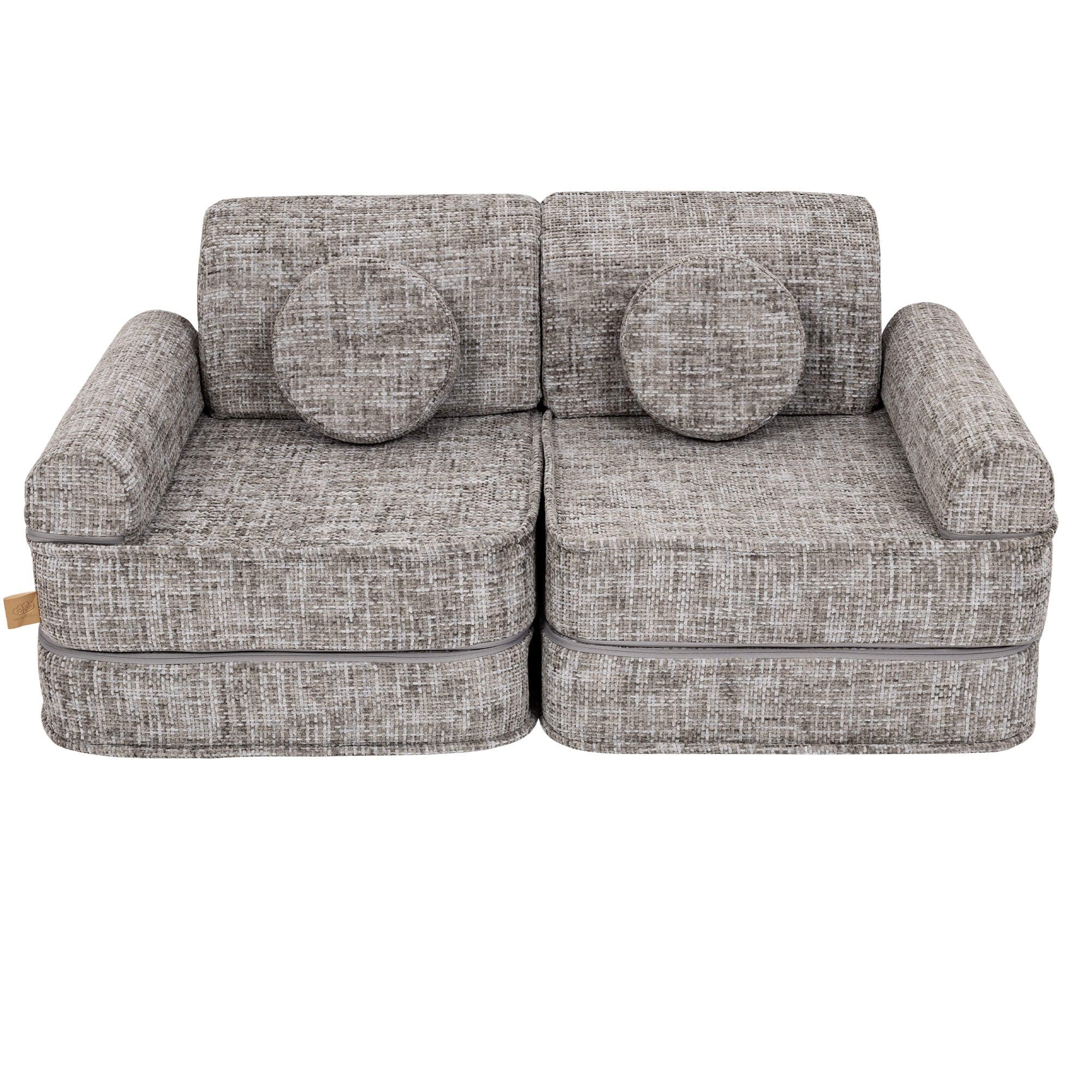 Medium Modular Sofa in Tangle Moon Grey for Kids
