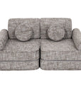 Medium Modular Sofa in Tangle Moon Grey for Kids