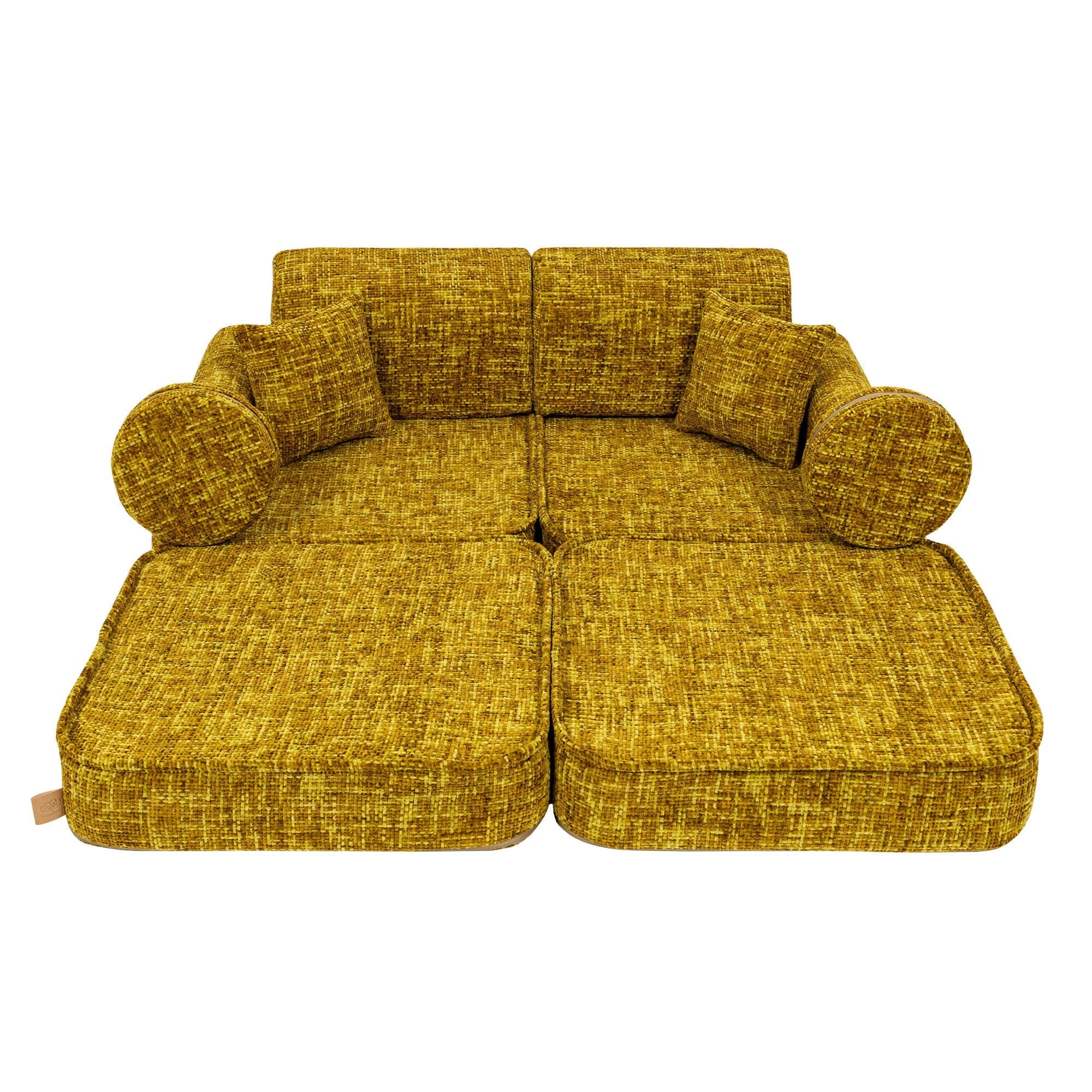 Medium Modular Sofa for Kids in Honey Mustard