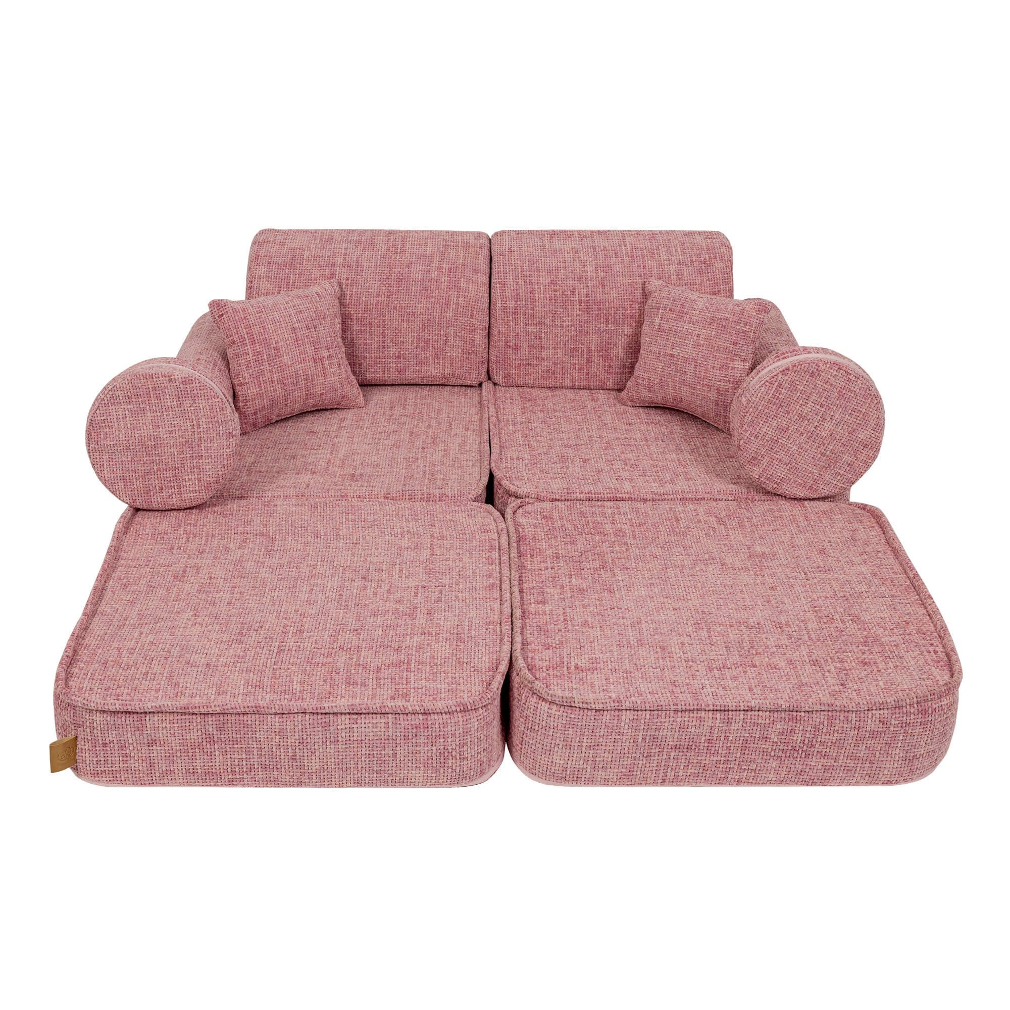 Medium Modular Sofa for Kids in Bubblegum Pink