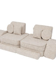 Medium Modular Sofa for Children in Marshmallow Beige