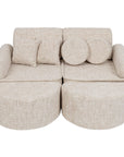 Medium Modular Sofa for Children in Marshmallow Beige
