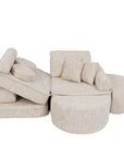 Medium Modular Sofa for Children in Marshmallow Beige