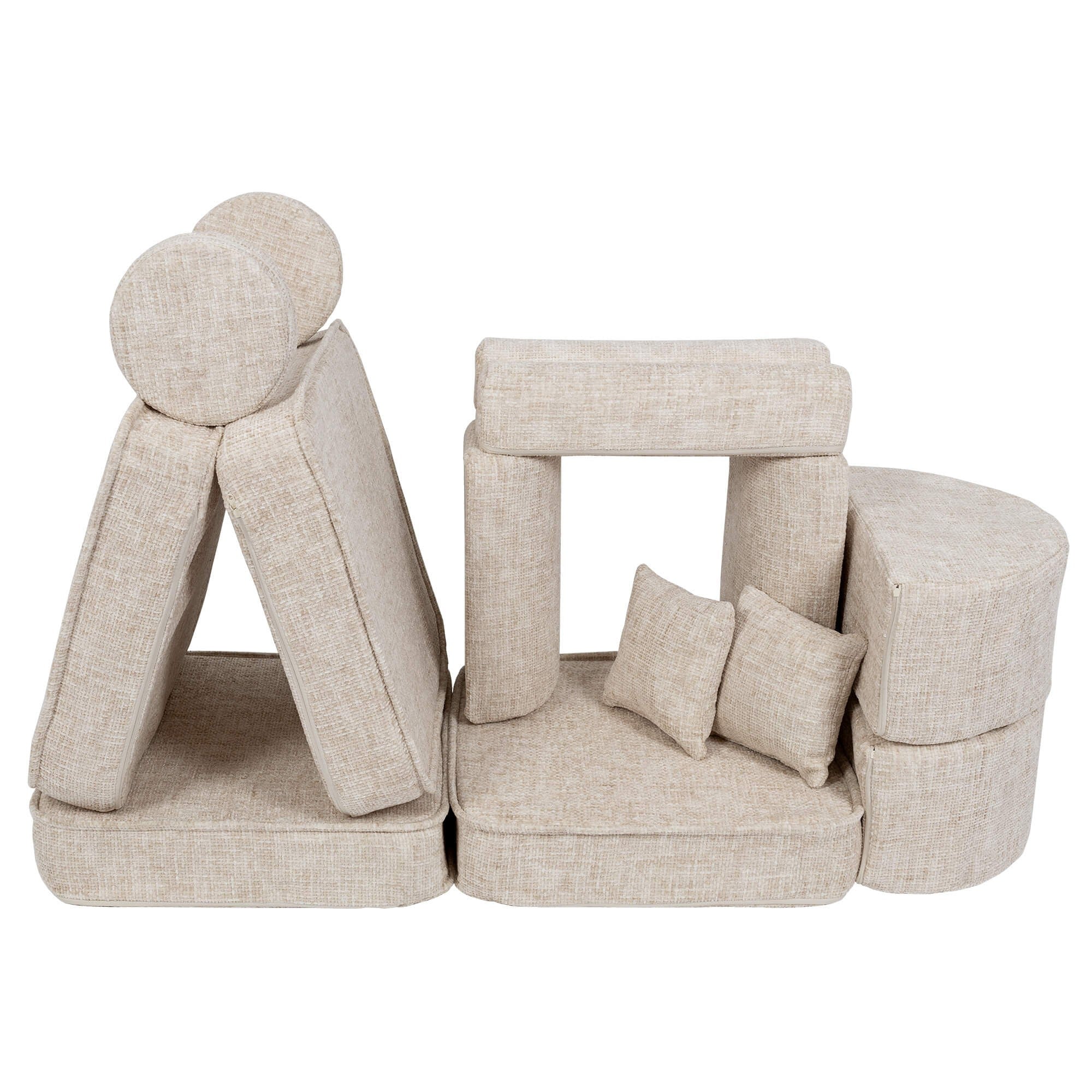 Medium Modular Sofa for Children in Marshmallow Beige