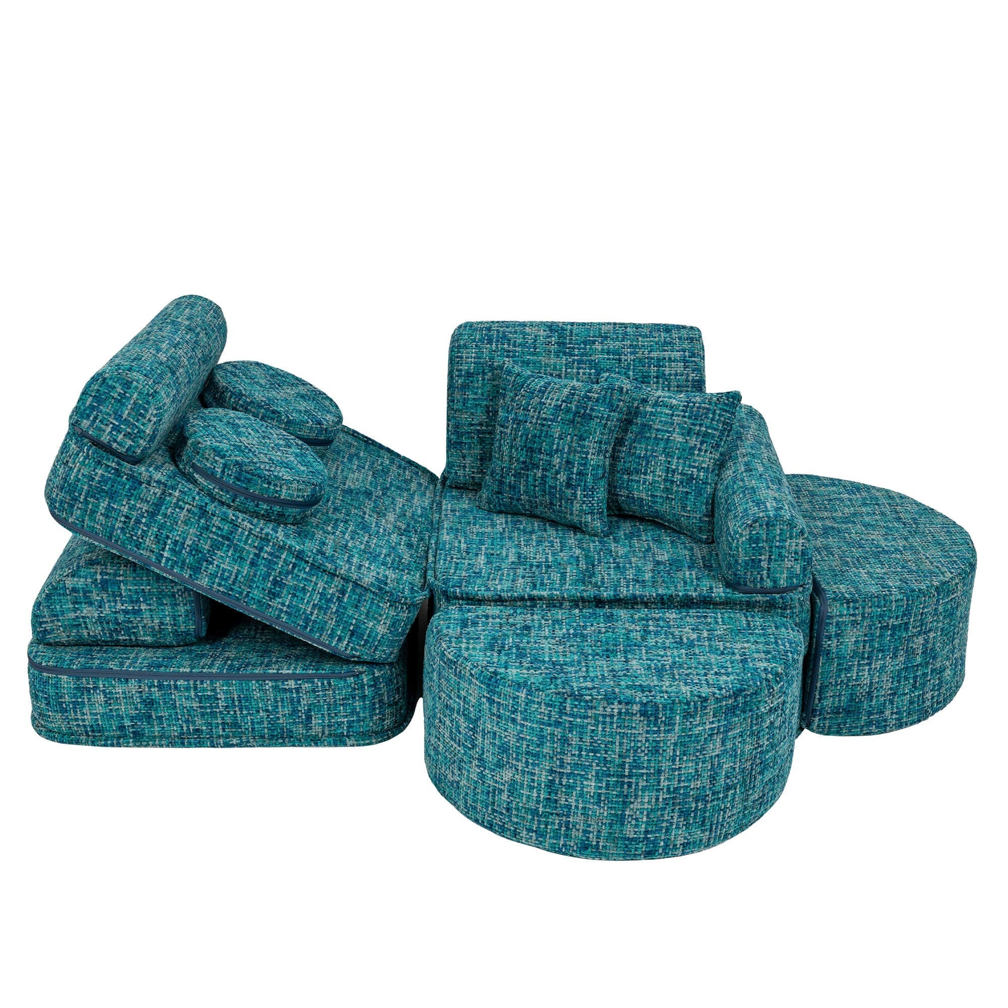 Medium Modular Sofa for Kids Lagoon Blue