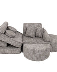 Medium Modular Kids Sofa in Moon Grey Plus