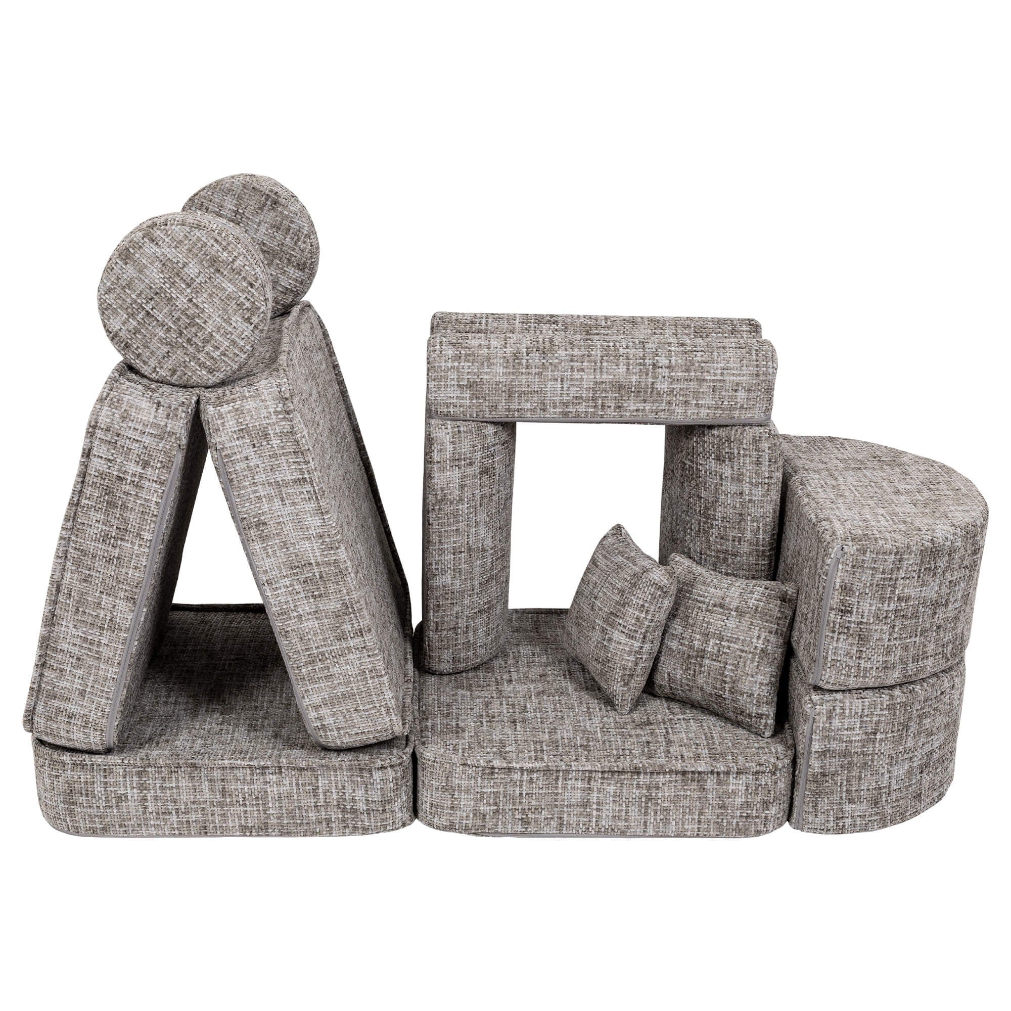 Medium Modular Kids Sofa in Moon Grey Plus
