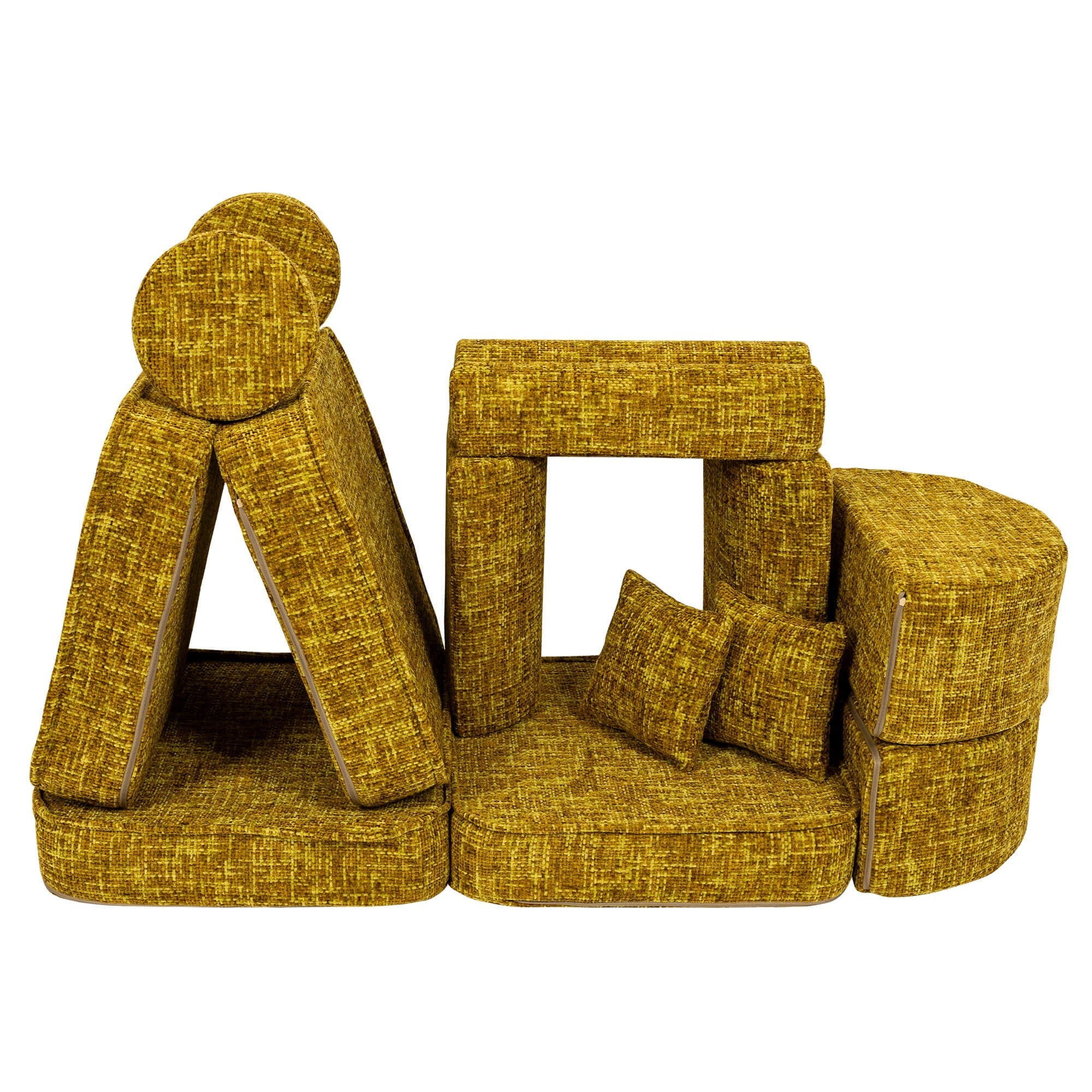 Medium Modular Sofa for Kids in Honey Mustard
