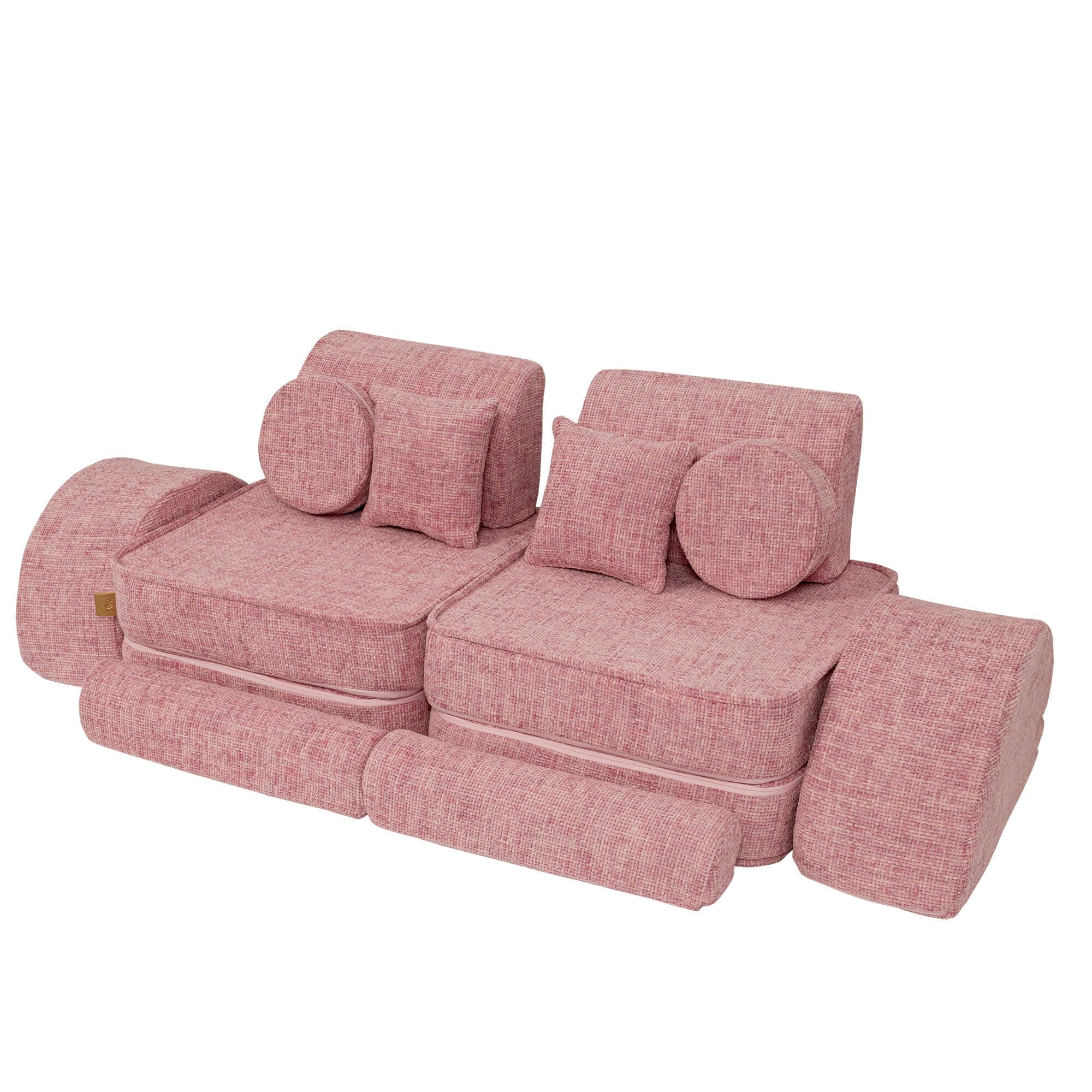 Medium Modular Kids Sofa in Bubblegum Pink