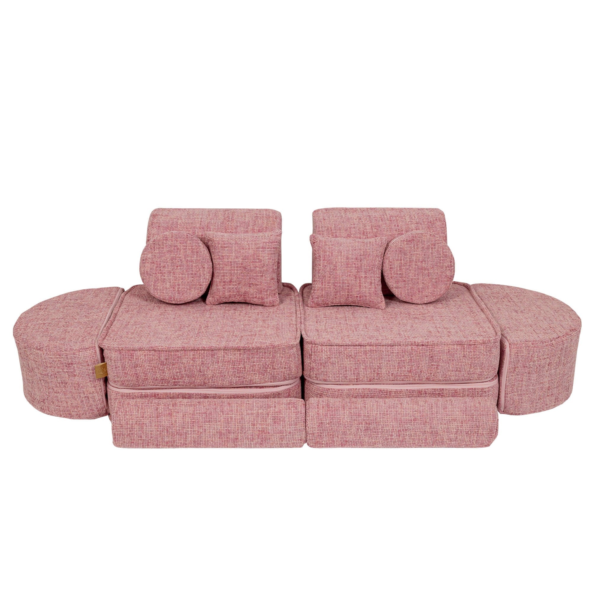 Medium Modular Kids Sofa in Bubblegum Pink