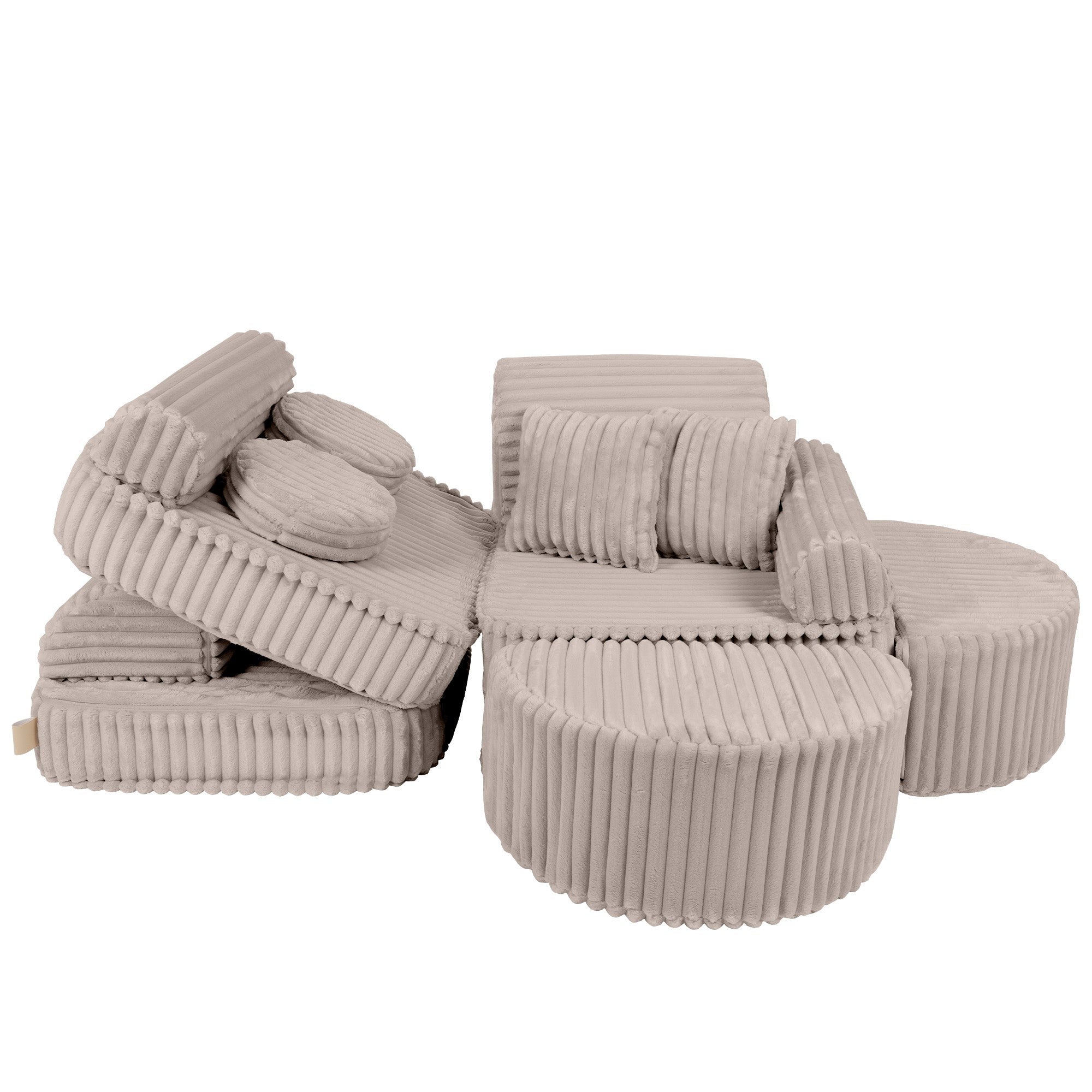 Medium Modular Kids Sofa in Churros Beige Plus