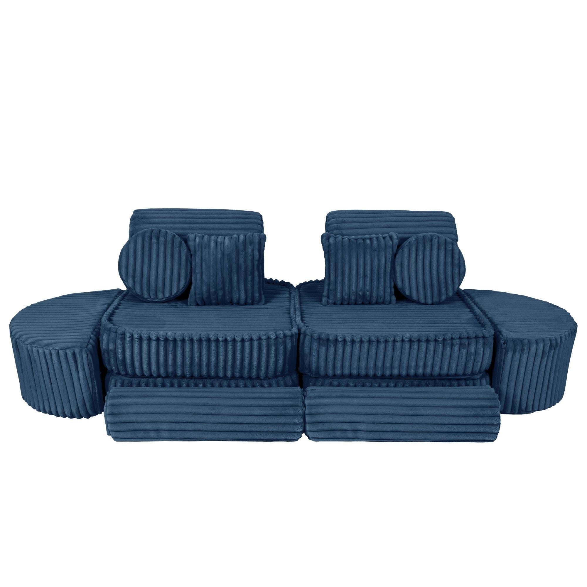 Medium Modular Kids Sofa in Churros Blue