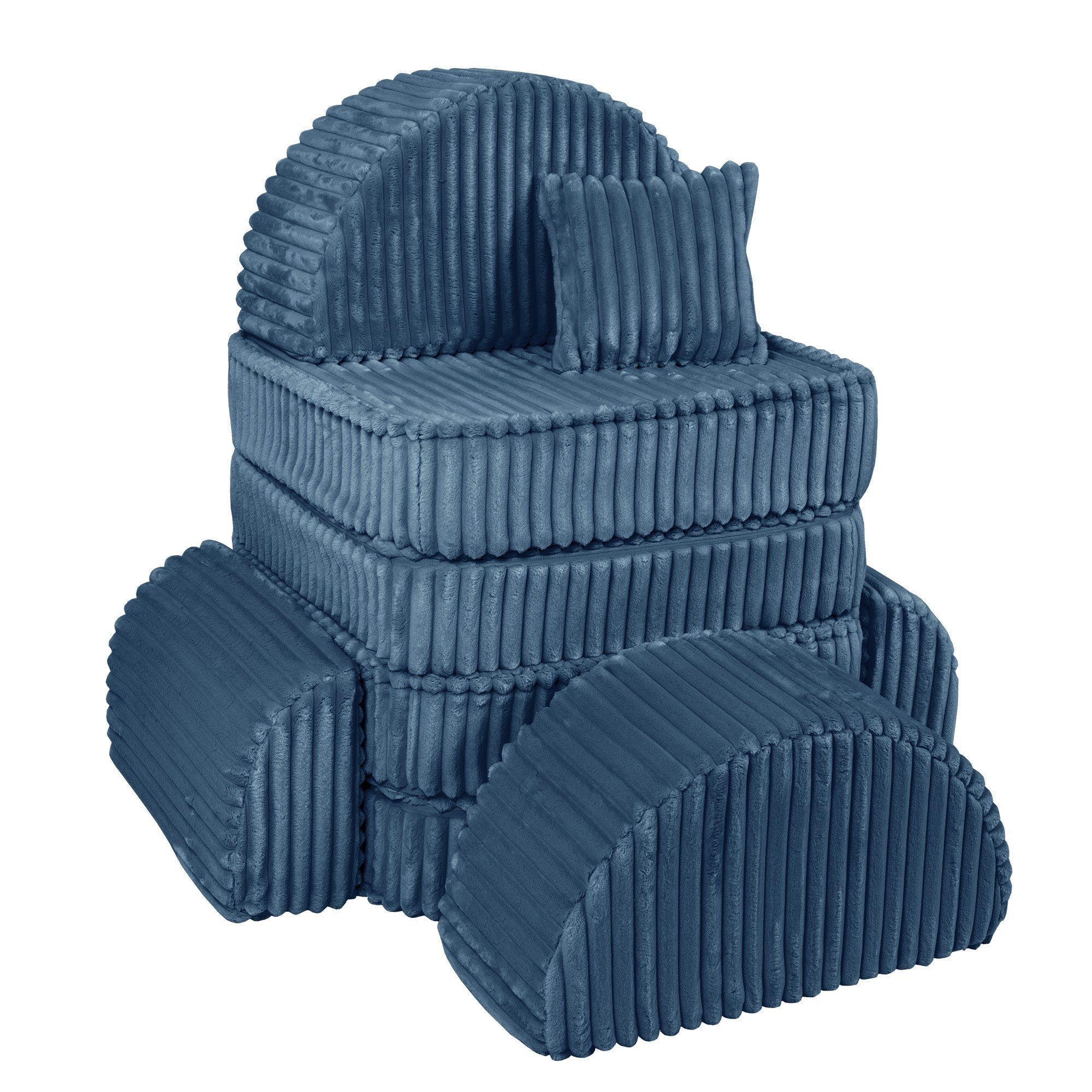 Medium Modular Kids Sofa in Churros Blue