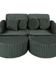 Medium Modular Sofa for Kids - Churros Forest Green Plus