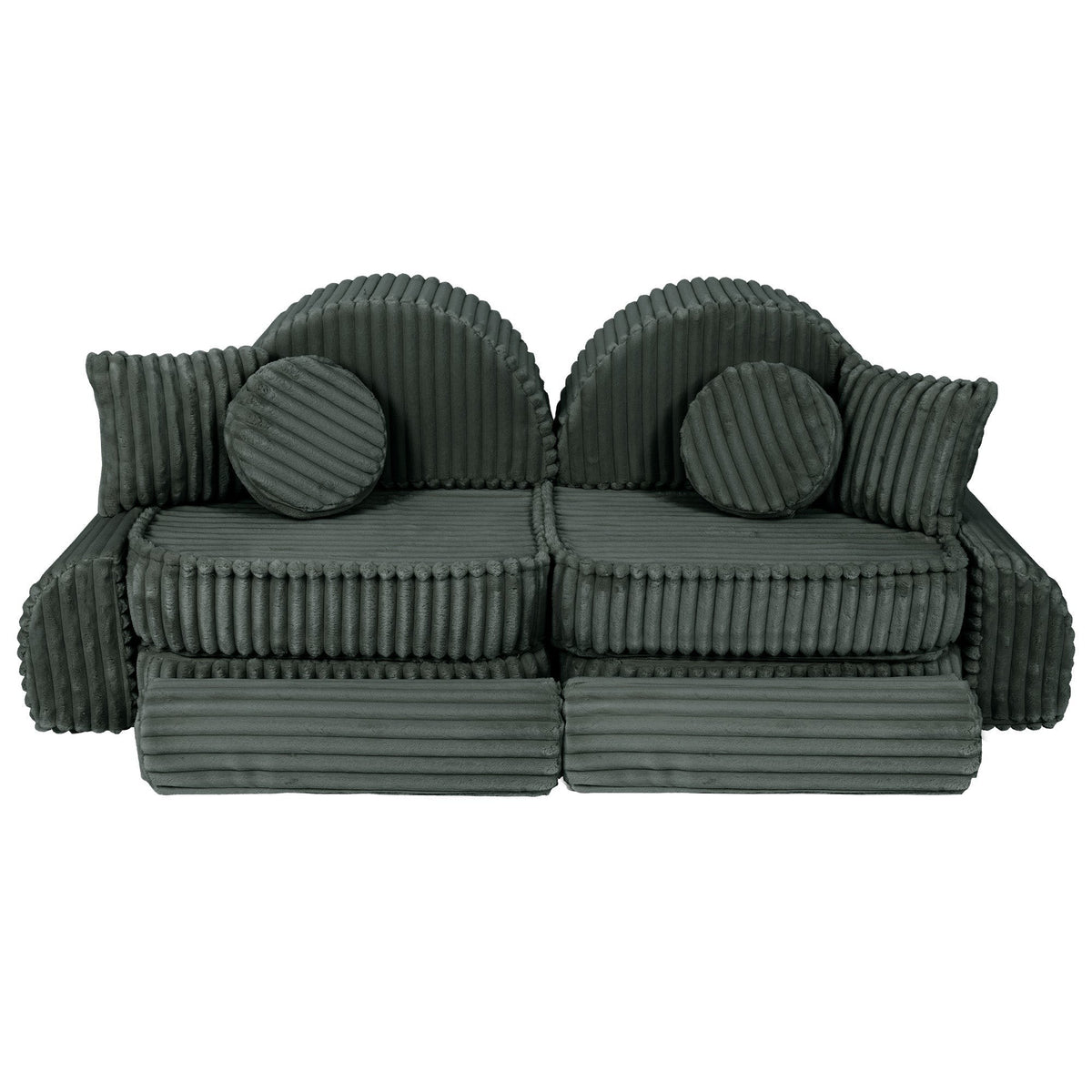 Medium Modular Sofa for Kids - Churros Forest Green Plus