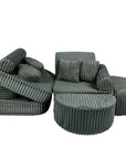 Medium Modular Sofa for Kids - Churros Forest Green Plus