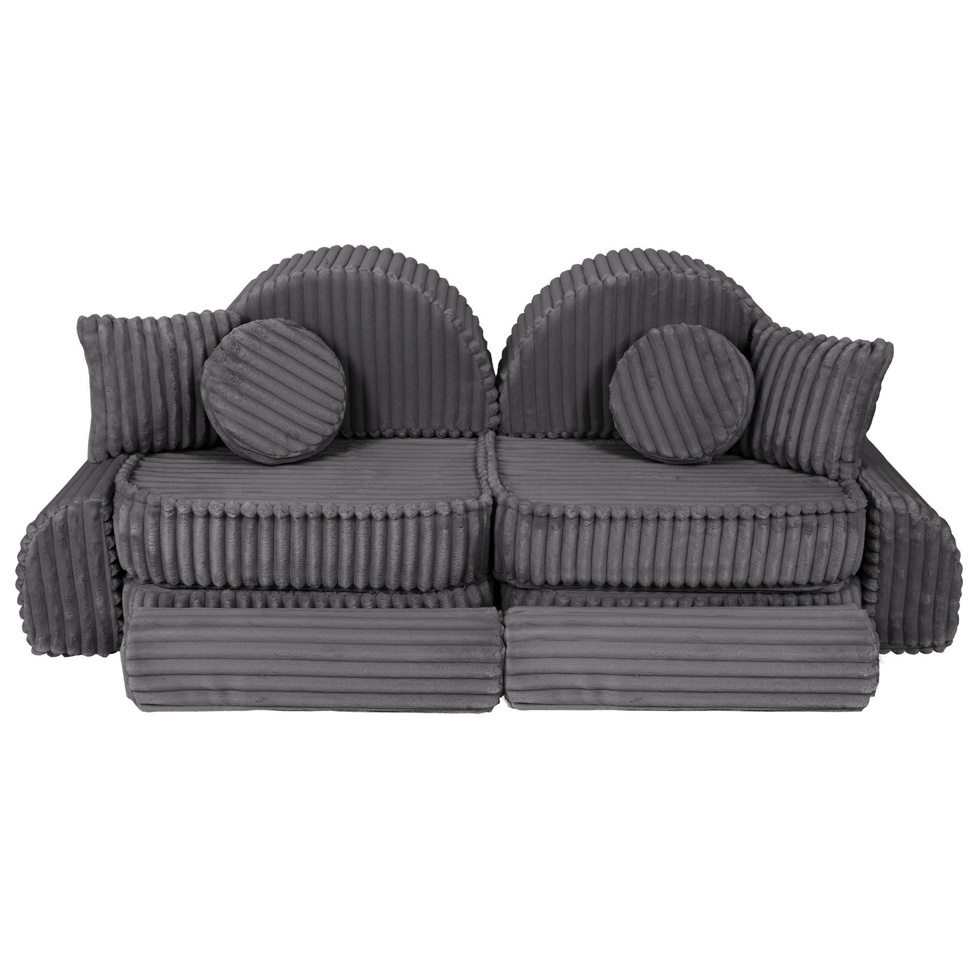 Medium Modular Sofa for Kids in Jurassic Grey