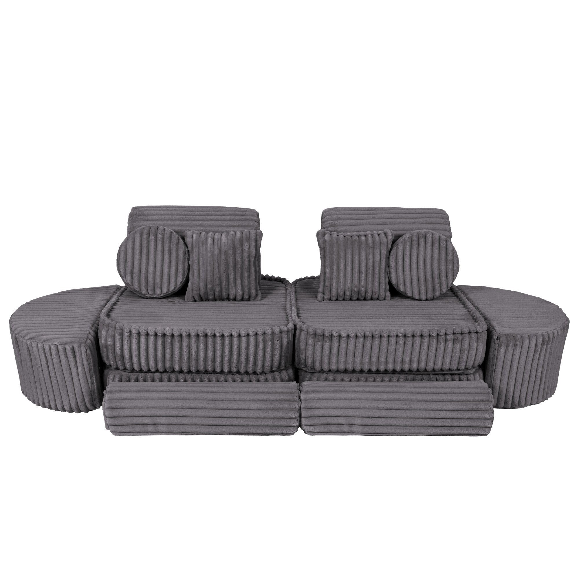 Medium Modular Sofa for Kids in Jurassic Grey
