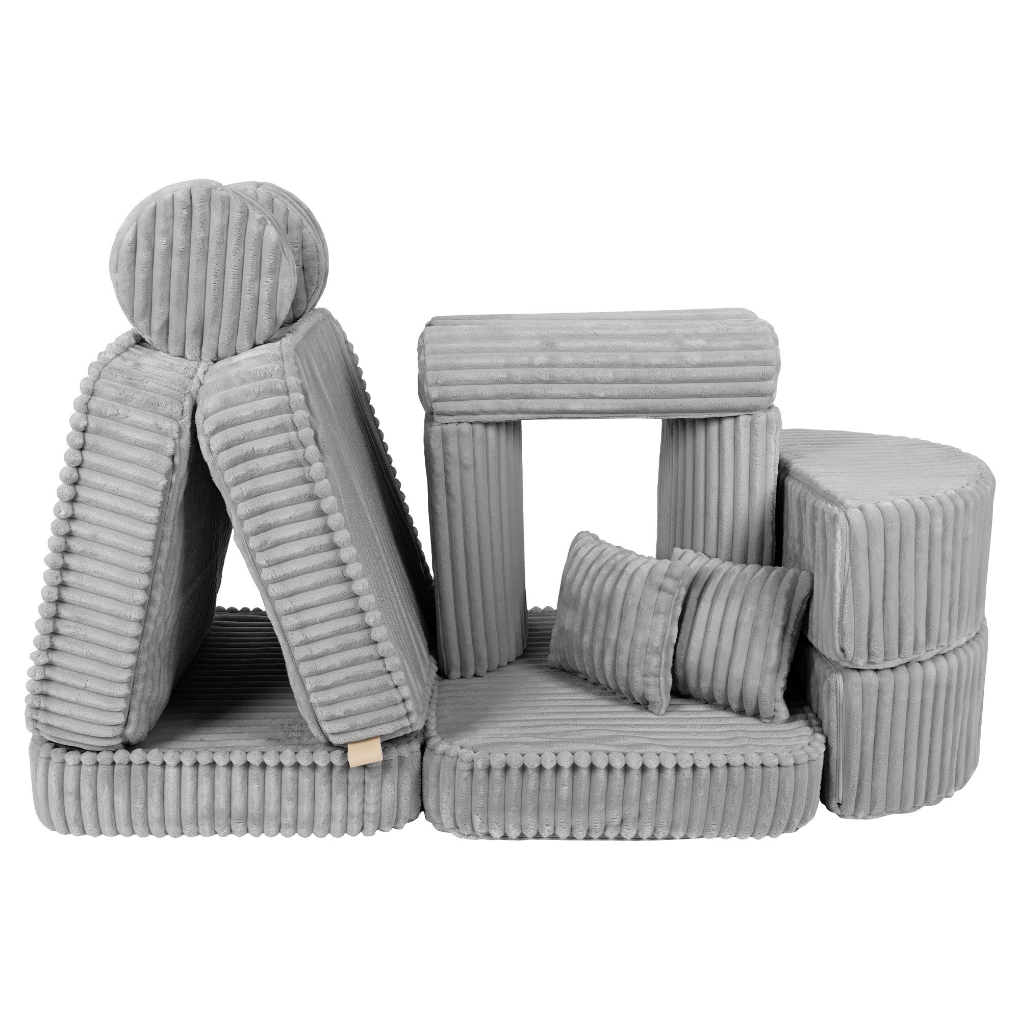 Medium Modular Sofa for Kids in Moon Grey