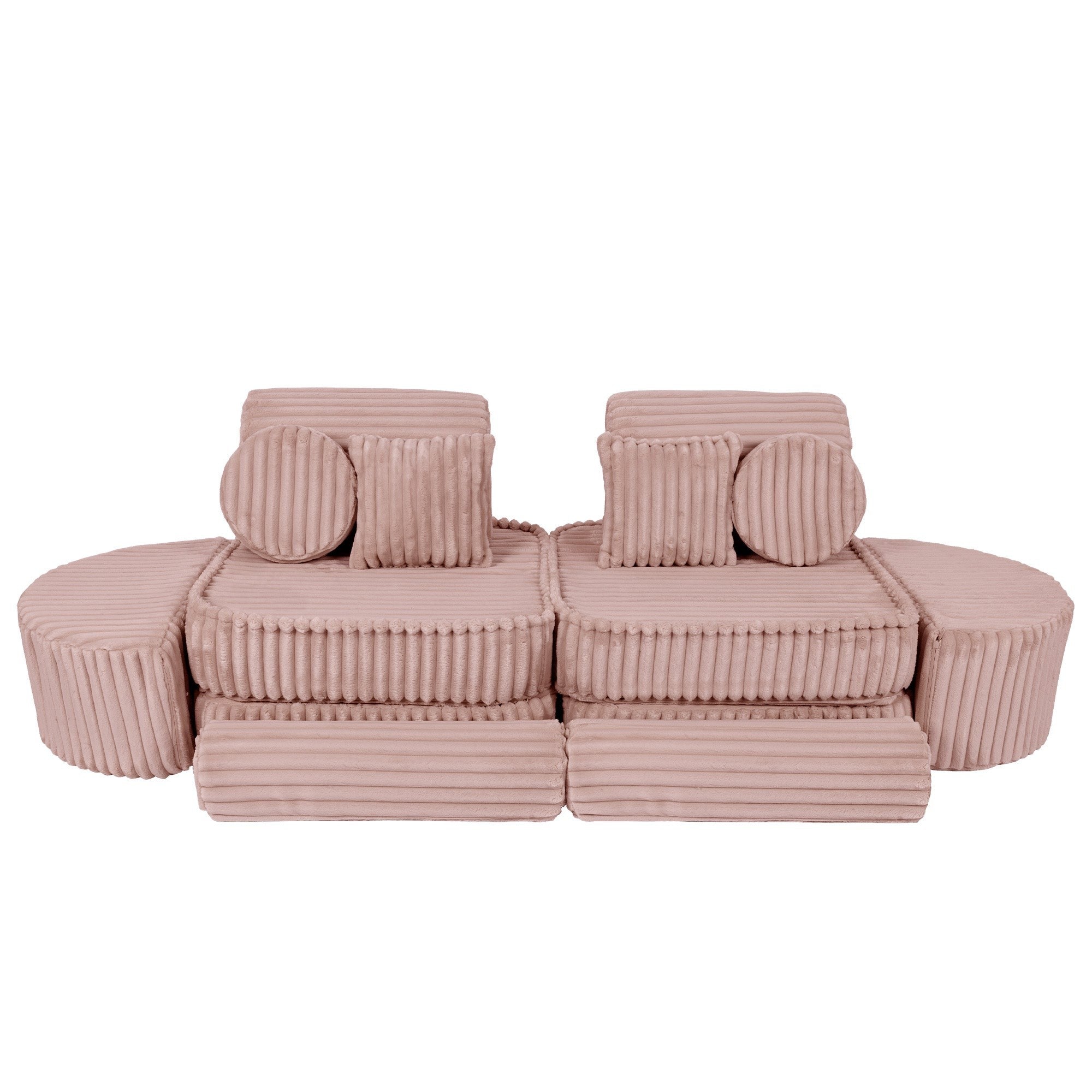 Medium Modular Sofa in Churros Pink for Kids