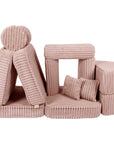 Medium Modular Sofa in Churros Pink for Kids