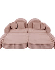 Medium Modular Sofa in Churros Pink for Kids