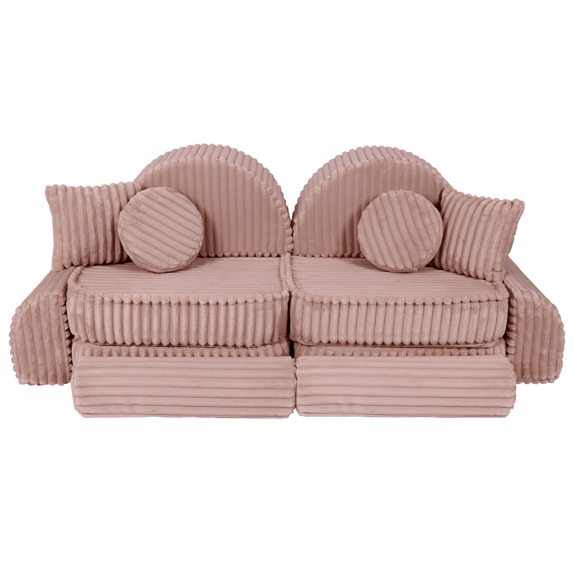Medium Modular Sofa in Churros Pink for Kids