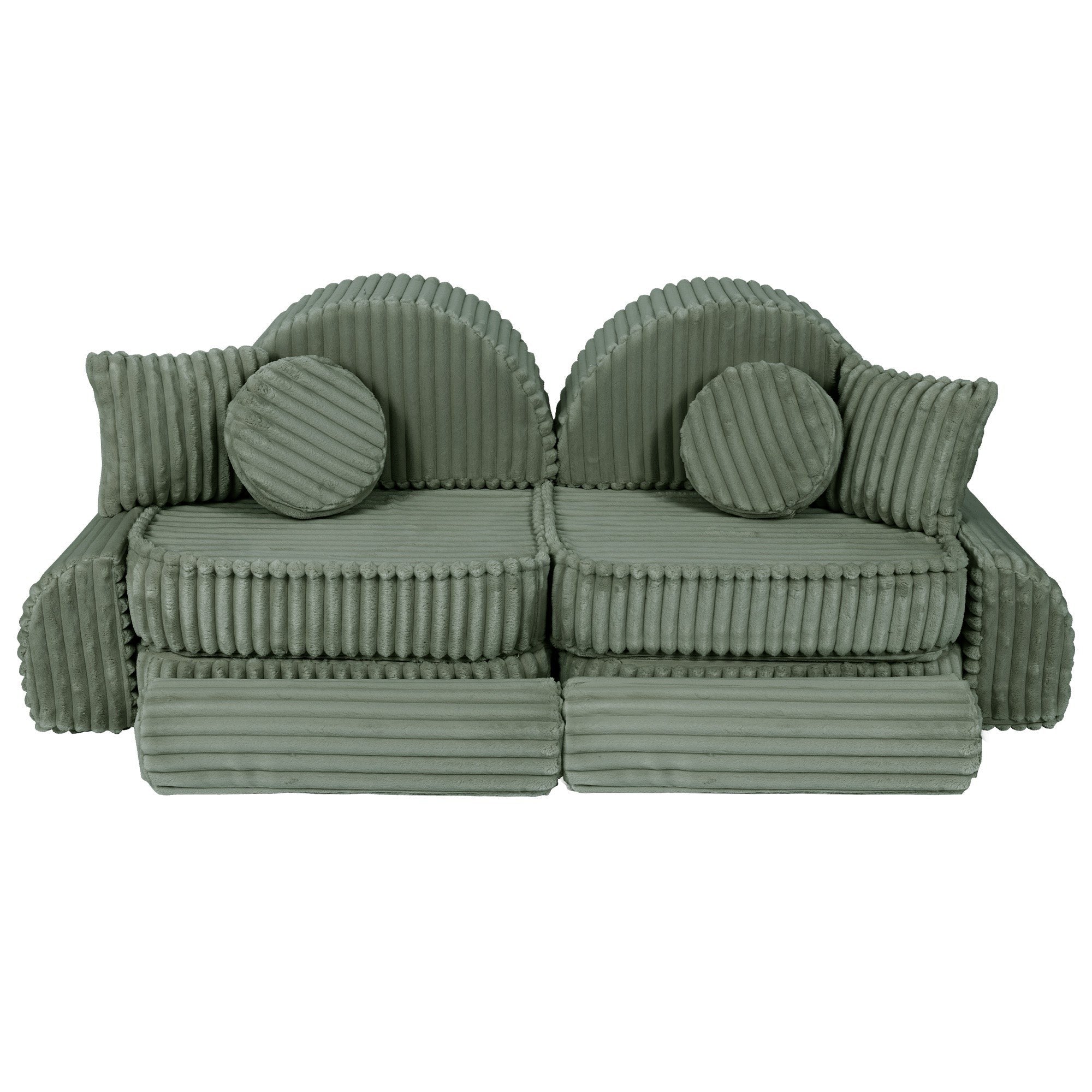 Medium Modular Kids Sofa in Sage Green
