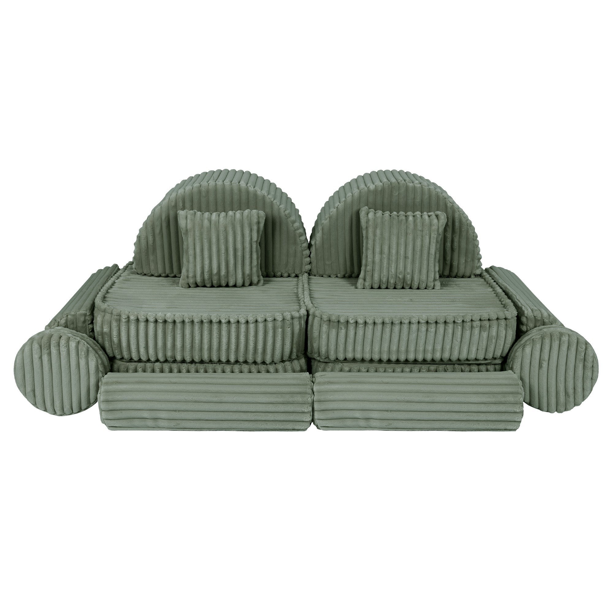 Medium Modular Kids Sofa in Sage Green