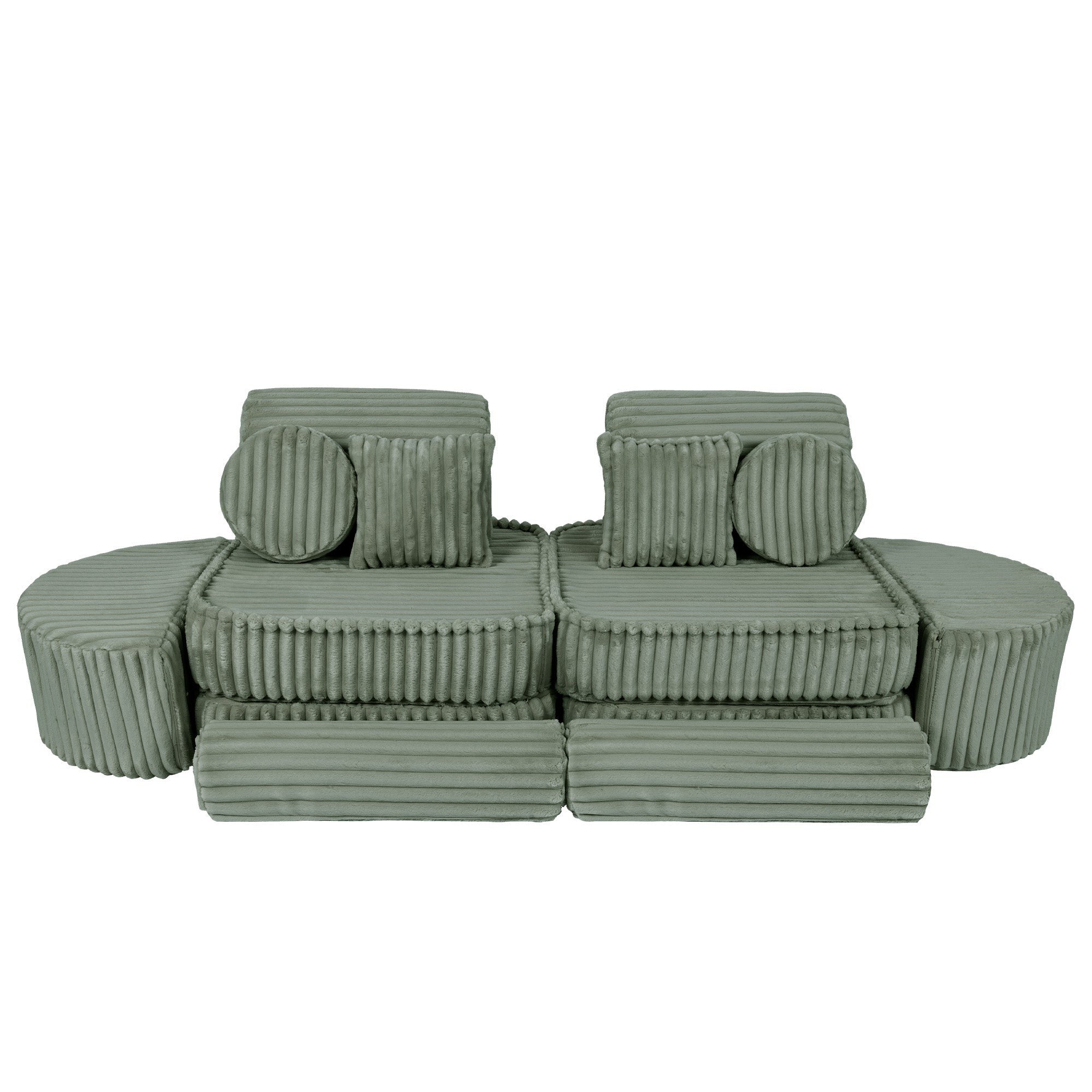 Medium Modular Kids Sofa in Sage Green