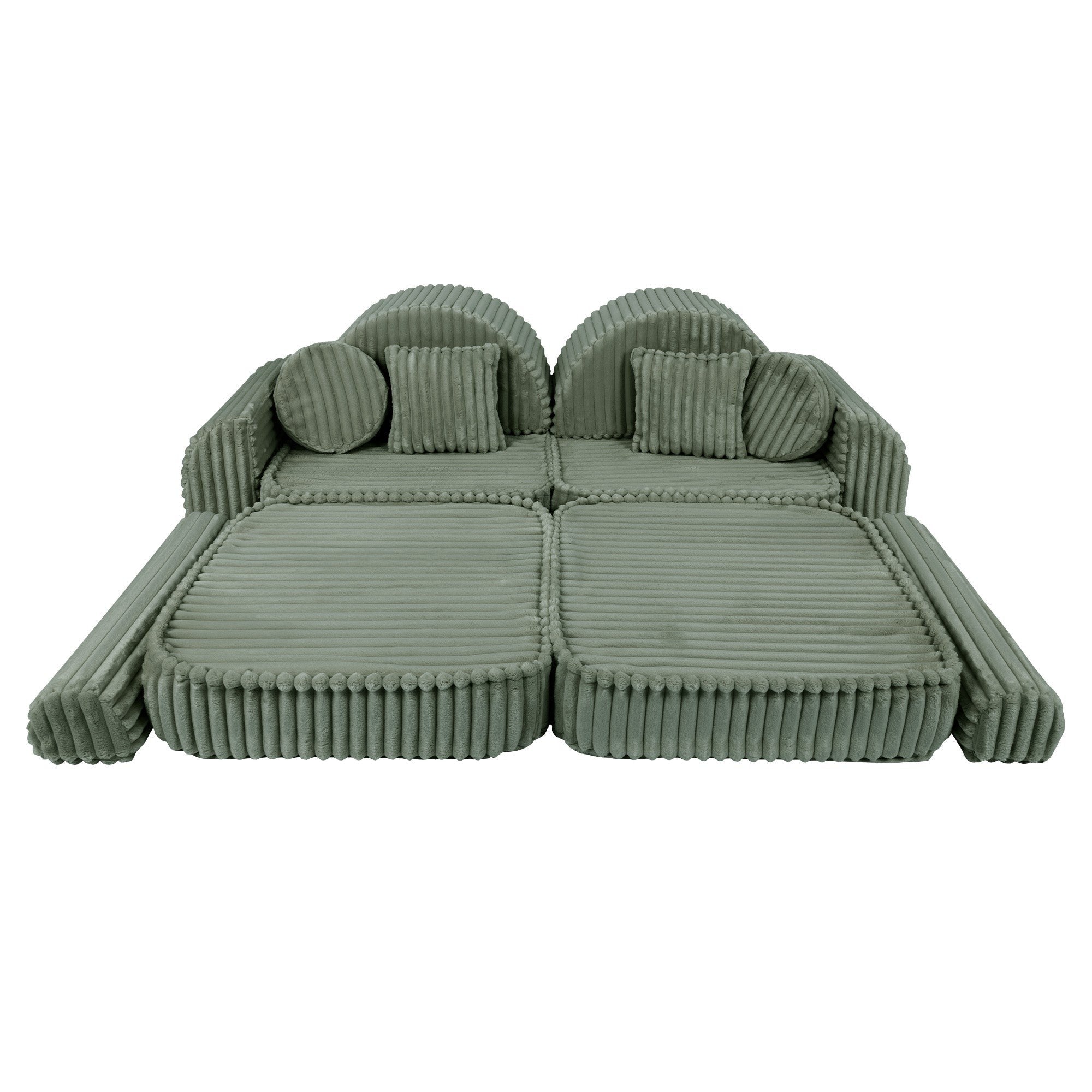 Medium Modular Kids Sofa in Sage Green