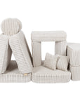 Medium Plus Modular Kids Sofa in Churros White