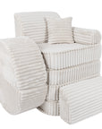 Medium Plus Modular Kids Sofa in Churros White