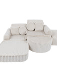 Medium Plus Modular Kids Sofa in Churros White