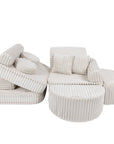 Medium Plus Modular Kids Sofa in Churros White