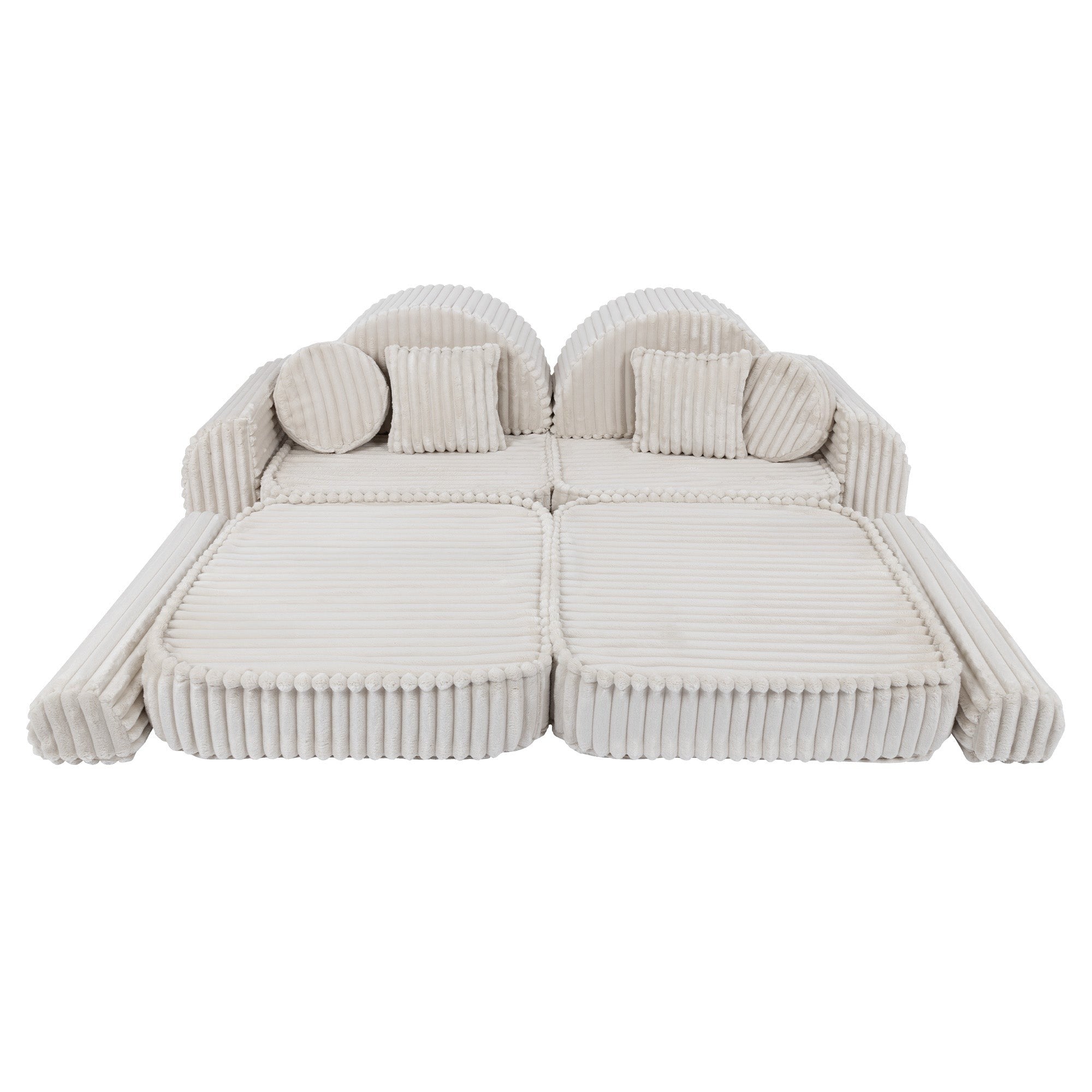 Medium Plus Modular Kids Sofa in Churros White