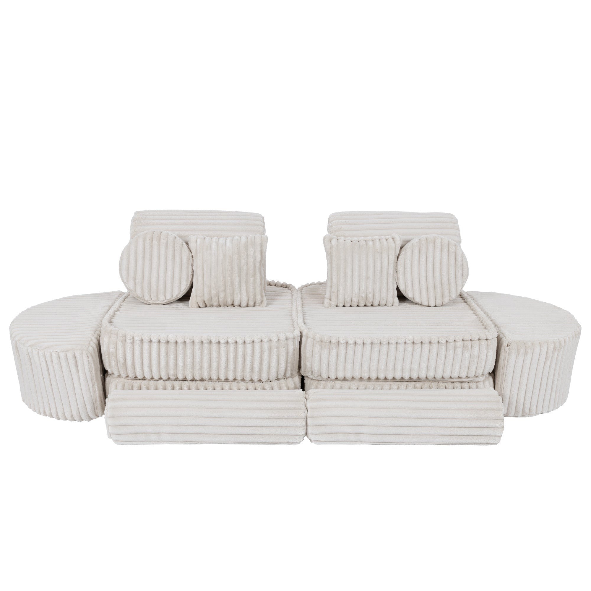 Medium Plus Modular Kids Sofa in Churros White