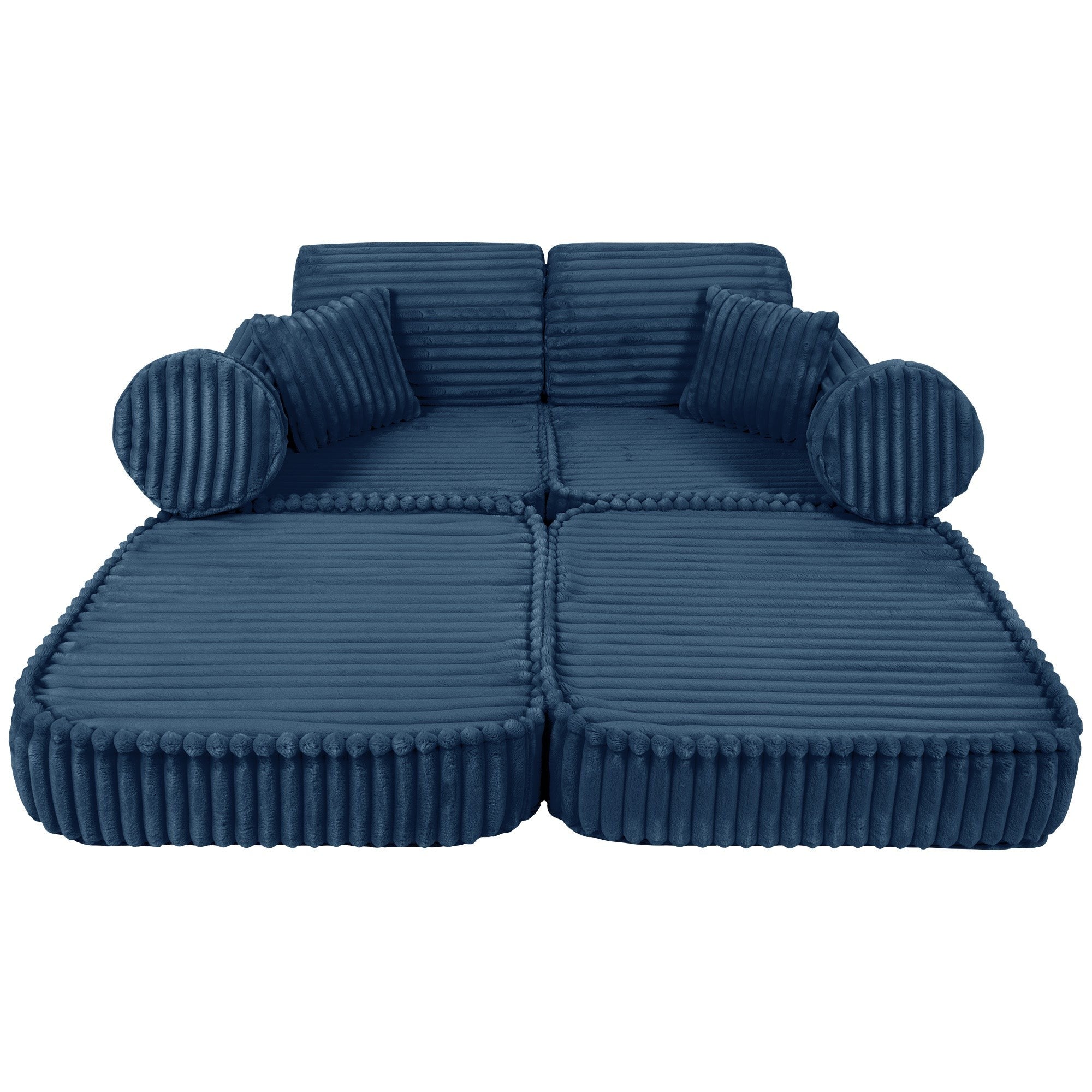 Medium Modular Kids Sofa in Churros Blue