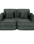 Medium Modular Sofa for Kids in Forest Green